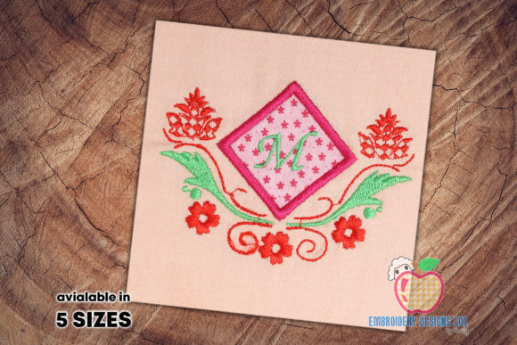 Applique Frame with Monogram: A Versatile Design