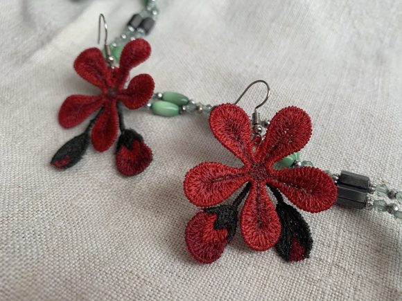 Charming Geranium Earrings for Summer Collections