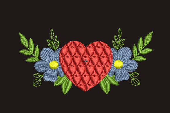 Charming Heart Embroidery for Valentine's Day
