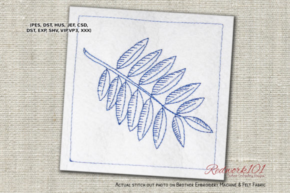 Charming Rowan Leaf Bluework for Gifts