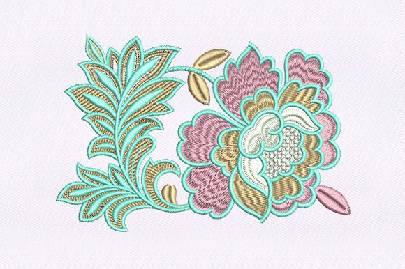 Coordinated Flower Design: A Premium Embroidery Review
