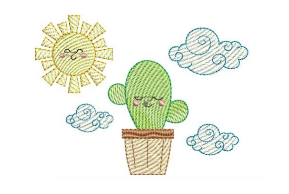 Cute Baby Cactus: A Charming Addition to Your Embroidery Collection