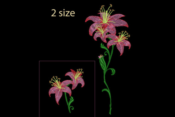 Embroidered Elegance: The Lily Design