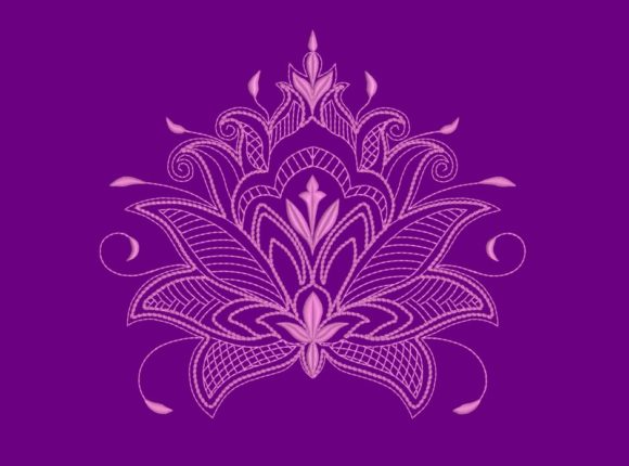 Lotus Flower - in the Hoop: A Boho Delight