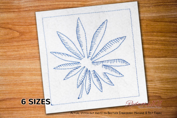 Lupin Leaf: A Versatile Embroidery Design for Etsy