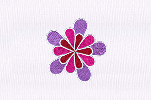 Maroon Flower Quilting Design: A Versatile Embroidery Gem