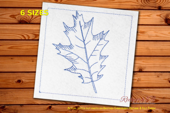 Pin Oak Leaf Redwork: A Versatile Seasonal Design