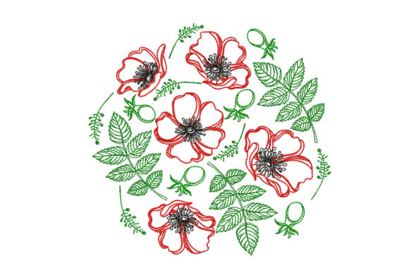 Poppy: A Versatile Embroidery Design for All Occasions