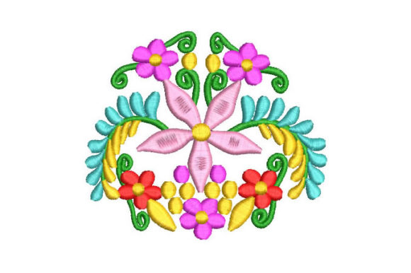 Review: Colorful Flowers and Branches Embroidery