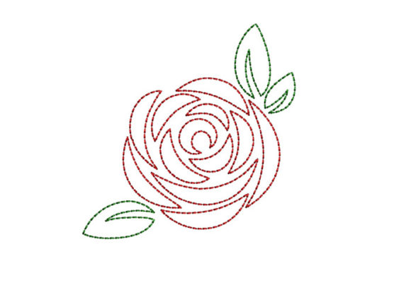 Rose Bean Stitch: A Versatile Embroidery Design