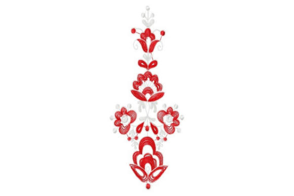 Rosemaling Vertical Border: A Delicate Embellishment