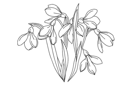 Snowdrop Flowers: A Breath of Spring in Embroidery