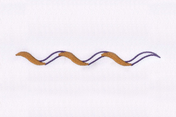 Wavy Border: A Versatile Embroidery Design